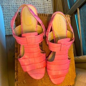 Pink Cole Haan strapped sandals